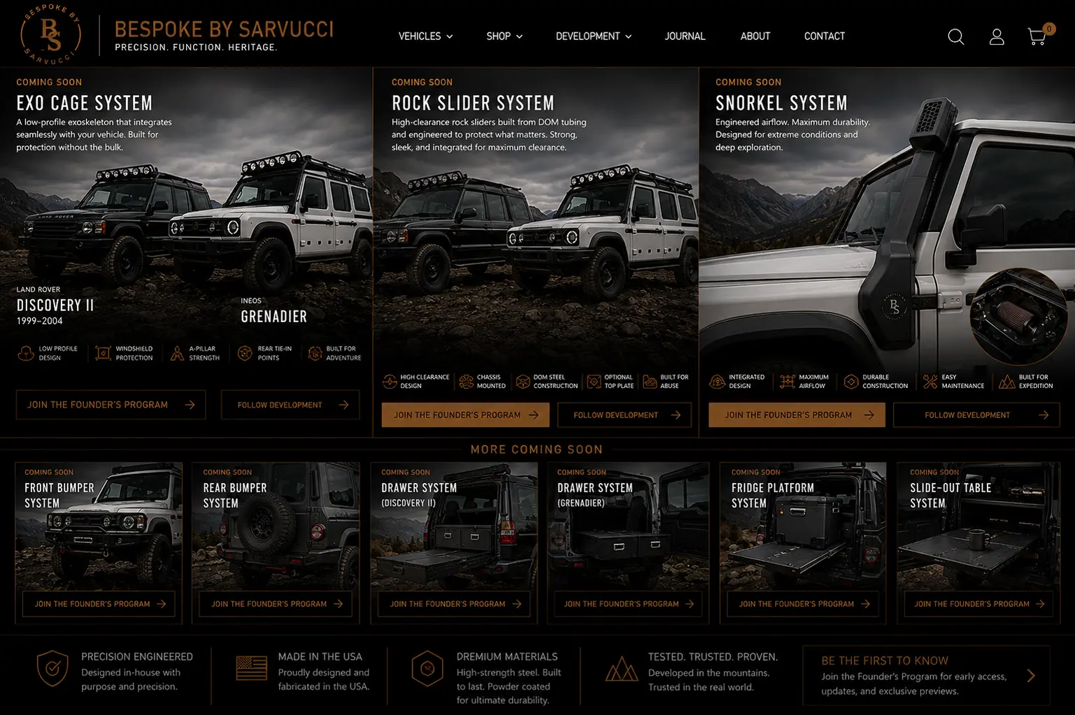 Future Bespoke By Sarvucci product programs
